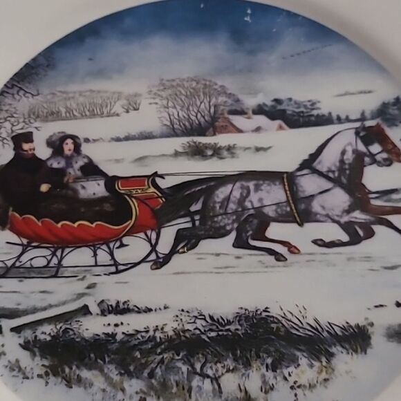2003 Currier & Ives Plate - Picture 3 of 5